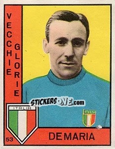 Sticker De Maria - Calciatori 1962-1963 n. 341 - Panini