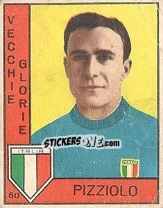 Sticker Pizziolo - Calciatori 1962-1963 - Panini