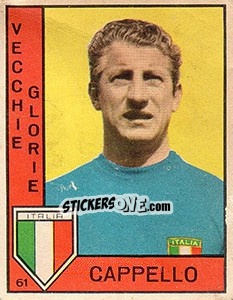 Cromo Cappello - Calciatori 1962-1963 n. 349 - Panini