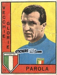Figurina Parola - Calciatori 1962-1963 - Panini