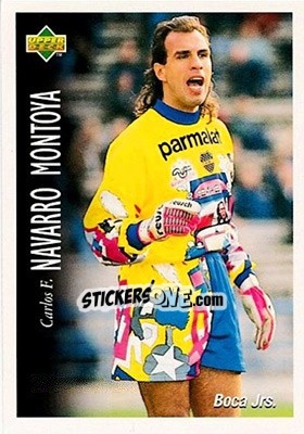 Sticker Carlos Fernando Navarro Montoya - Futbol Argentino Apertura 1995 - Upper Deck