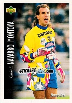 Sticker Carlos Fernando Navarro Montoya - Futbol Argentino Apertura 1995 n. 1 - Upper Deck
