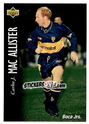 Sticker Carlos Javier Mac Allister - Futbol Argentino Apertura 1995 n. 2 - Upper Deck