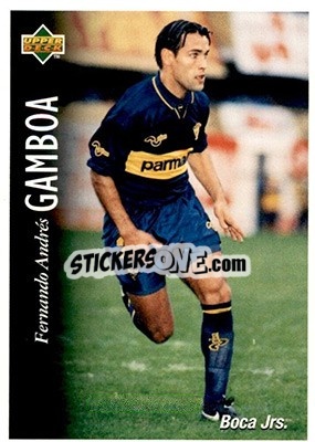 Sticker Fernando Andres Gamboa - Futbol Argentino Apertura 1995 n. 6 - Upper Deck
