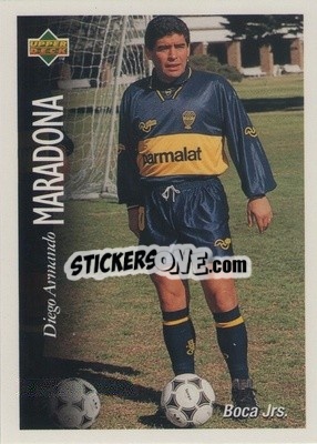 Sticker Diego Maradona - Futbol Argentino Apertura 1995 n. 9 - Upper Deck