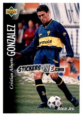 Sticker Cristian Alberto Gonzalez - Futbol Argentino Apertura 1995 n. 16 - Upper Deck