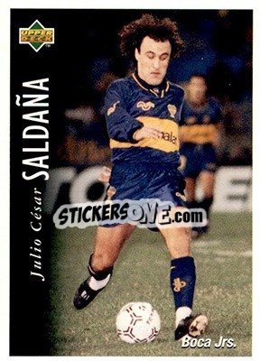 Cromo Julio Cesar Saldana - Futbol Argentino Apertura 1995 n. 18 - Upper Deck
