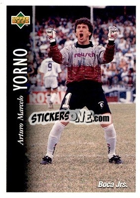 Cromo Arturo Marcelo Yorno - Futbol Argentino Apertura 1995 n. 20 - Upper Deck