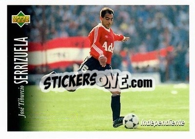 Sticker Jose Tiburcio Serrizuela - Futbol Argentino Apertura 1995 n. 22 - Upper Deck