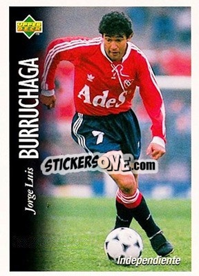 Sticker Jorge Luis Burruchaga - Futbol Argentino Apertura 1995 n. 28 - Upper Deck