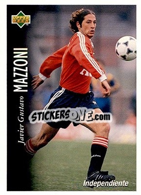 Sticker Javier Gustavo Mazzoni - Futbol Argentino Apertura 1995 n. 34 - Upper Deck