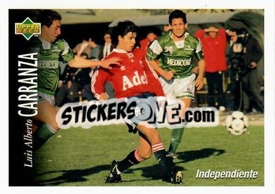 Figurina Luis Alberto Carranza - Futbol Argentino Apertura 1995 n. 35 - Upper Deck