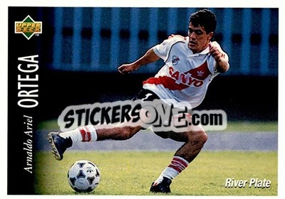 Sticker Arnaldo Ariel Ortega - Futbol Argentino Apertura 1995 n. 66 - Upper Deck