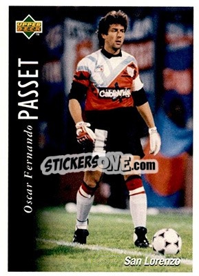 Sticker Oscar Fernando Passet - Futbol Argentino Apertura 1995 n. 67 - Upper Deck