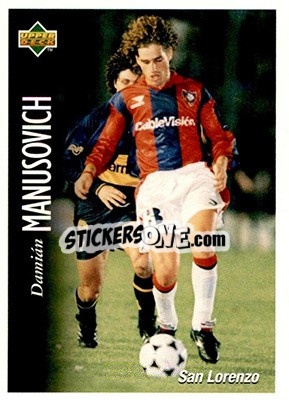 Sticker Damian Manusovich - Futbol Argentino Apertura 1995 n. 71 - Upper Deck