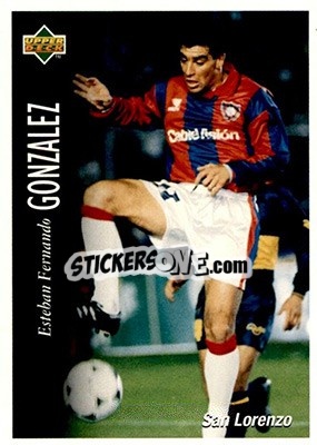 Sticker Esteban Fernando Gonzalez - Futbol Argentino Apertura 1995 n. 80 - Upper Deck
