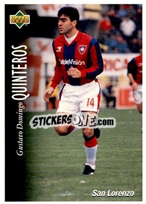 Sticker Gustavo Domingo Quinteros - Futbol Argentino Apertura 1995 n. 81 - Upper Deck