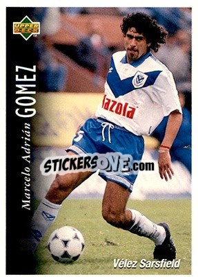 Sticker Marcelo Adrian Gomez - Futbol Argentino Apertura 1995 n. 92 - Upper Deck