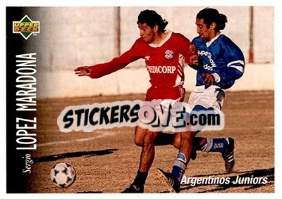 Sticker Sergio Lopez Maradona - Futbol Argentino Apertura 1995 n. 103 - Upper Deck