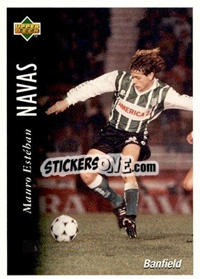 Sticker Mauro Esteban Navas - Futbol Argentino Apertura 1995 n. 112 - Upper Deck