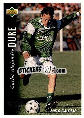 Cromo Carlos Alejandro Dure - Futbol Argentino Apertura 1995 n. 121 - Upper Deck