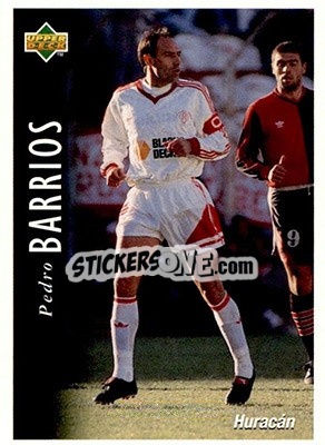 Sticker Pedro Barrios - Futbol Argentino Apertura 1995 n. 133 - Upper Deck