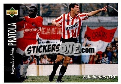 Sticker Edgardo Fabian Pratola - Futbol Argentino Apertura 1995 n. 160 - Upper Deck