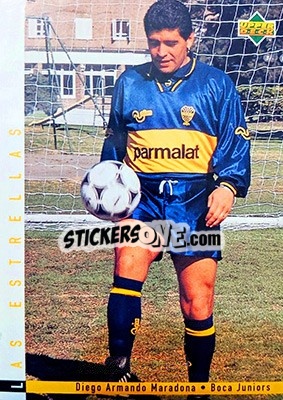 Sticker Diego Maradona - Futbol Argentino Apertura 1995 n. 165 - Upper Deck