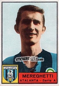 Cromo Mario Mereghetti - Calciatori 1963-1964 - Panini