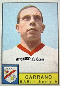 Cromo Angelo Carrano - Calciatori 1963-1964 - Panini