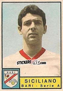 Sticker Bruno Siciliano - Calciatori 1963-1964 n. 28 - Panini