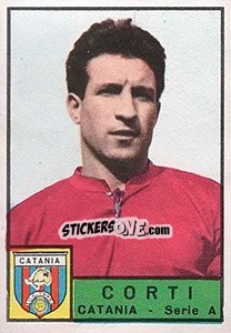 Sticker Mario Corti - Calciatori 1963-1964 n. 63 - Panini