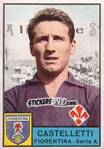 Sticker Sergio Castelletti - Calciatori 1963-1964 - Panini