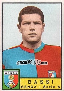 Sticker Giampiero Bassi - Calciatori 1963-1964 n. 87 - Panini