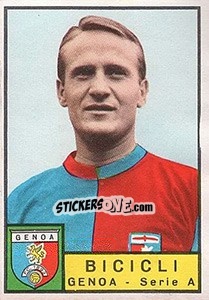 Sticker Mauro Bicicli - Calciatori 1963-1964 n. 91 - Panini