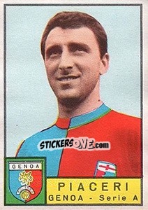 Sticker Giampaolo Piaceri - Calciatori 1963-1964 n. 92 - Panini