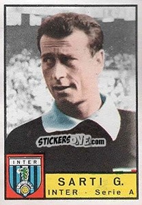 Sticker Giuliano Sarti - Calciatori 1963-1964 n. 100 - Panini