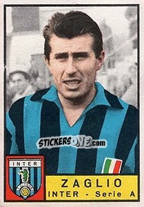 Sticker Franco Zaglio - Calciatori 1963-1964 - Panini