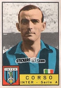 Sticker Mario Corso - Calciatori 1963-1964 - Panini