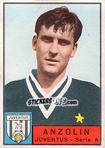 Figurina Roberto Anzxolin - Calciatori 1963-1964 - Panini