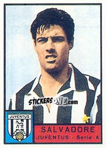 Sticker Sandro Salvadore - Calciatori 1963-1964 n. 119 - Panini