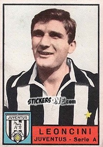 Cromo Gianfranco Leoncini - Calciatori 1963-1964 - Panini