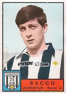 Sticker Giovanni Sacco - Calciatori 1963-1964 n. 126 - Panini