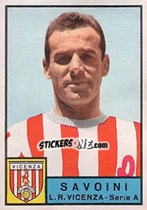 Figurina Giulio Savoini - Calciatori 1963-1964 - Panini