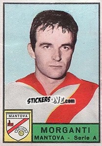 Sticker Carlo Morganti - Calciatori 1963-1964 n. 163 - Panini