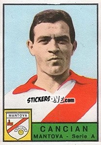 Sticker Beniamino Cancian - Calciatori 1963-1964 n. 168 - Panini