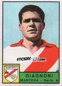 Cromo Gustavo Giagnoni - Calciatori 1963-1964 - Panini