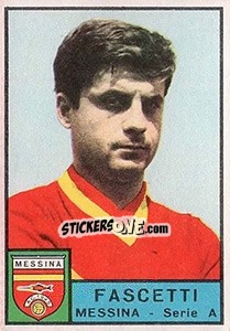 Sticker Eugenio Fascetti - Calciatori 1963-1964 - Panini