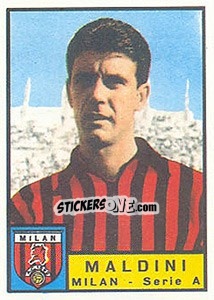 Sticker Cesare Maldini - Calciatori 1963-1964 - Panini