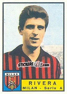 Sticker Gianni Rivera - Calciatori 1963-1964 n. 202 - Panini